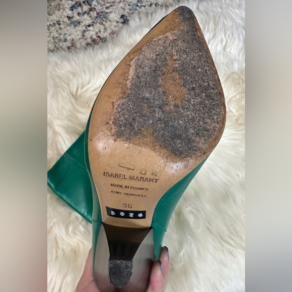 Isabel Marant green leather boots - Picture 3 of 5